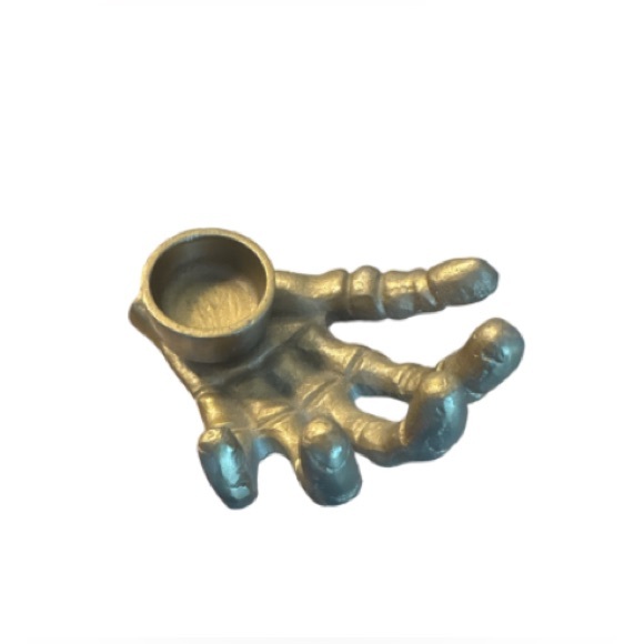 Gold Hand-Shaped Decorative candle tea light Holder - Picture 3 of 5